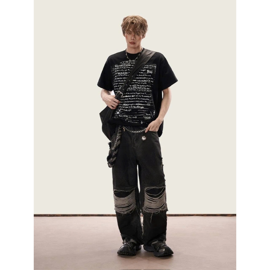 Áo thun Stee Cổ tròn POEM COMPOSITION Localbrand ICVCVNI Unisex