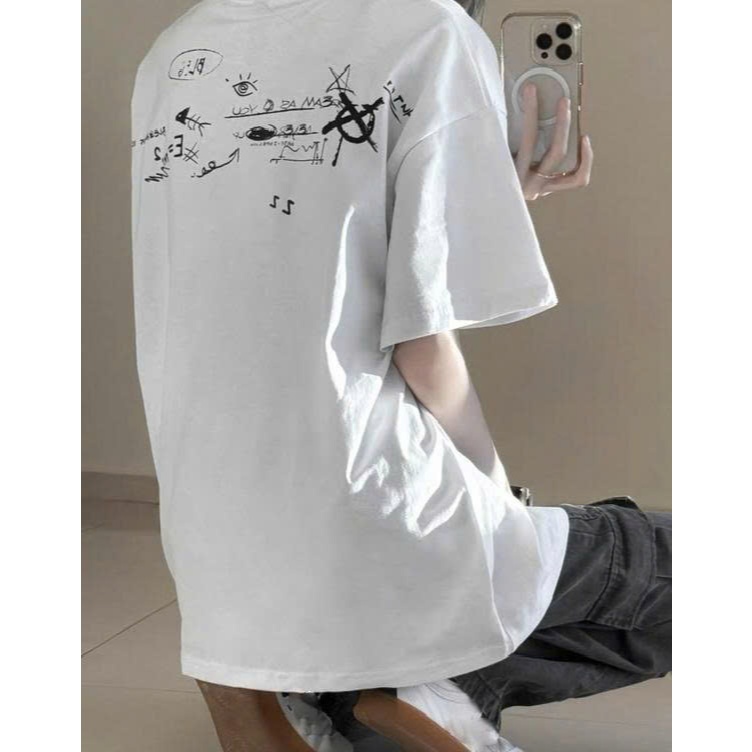 Áo thun Stee Cổ tròn POEM COMPOSITION Localbrand ICVCVNI Unisex