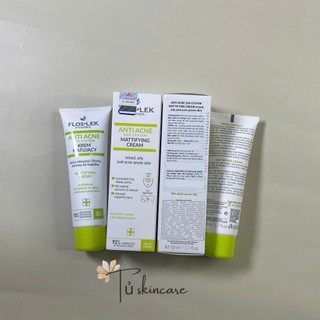 Kem Dưỡng Kiềm Dầu Giảm Mụn Floslek Anti Acne 24h System Mattifying Cream 50ml