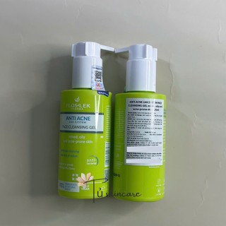 Gel Rửa Mặt Cho Da Dầu, Giảm Mụn Floslek Anti Acne 24h System Face Cleansing Gel