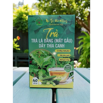 Hộp 40 gói trà túi lọc lá đắng dây thìa canh Bảo Khang, trà lá đắng, trà dây thìa canh túi lọc