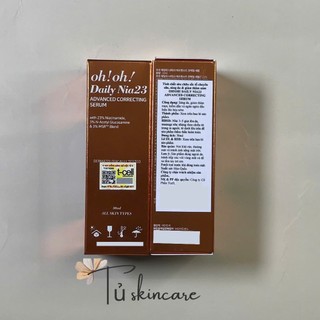Serum Niacinamide 23% Dành Cho Da Thâm, Nám, Lão Hoá oh!oh! Daily Nia23 Advanced Correcting 30ml