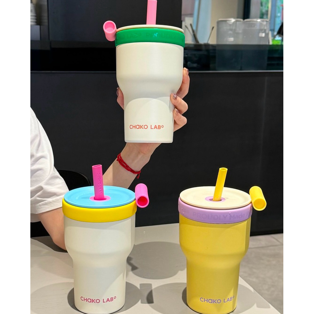 (Chính Hãng) Ly Giữ Nhiệt 24h 𝐂𝐡𝐚𝐤𝐨𝐥𝐚𝐛 2 Lớp 600ml Màu Kẹo Ngọt Xinh Xắn | BigBuy360 - bigbuy360.vn