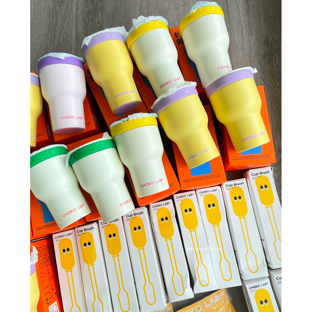 (Chính Hãng) Ly Giữ Nhiệt 24h 𝐂𝐡𝐚𝐤𝐨𝐥𝐚𝐛 2 Lớp 600ml Màu Kẹo Ngọt Xinh Xắn | BigBuy360 - bigbuy360.vn