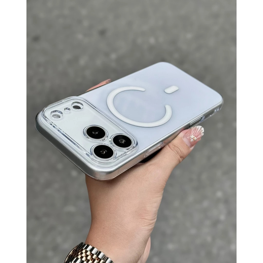 [ Chống Ố ] Ốp Trong Suốt Siêu Mỏng MEMUMI Tích Hợp Sạc Từ Tính cho iP 17/16/15 Series