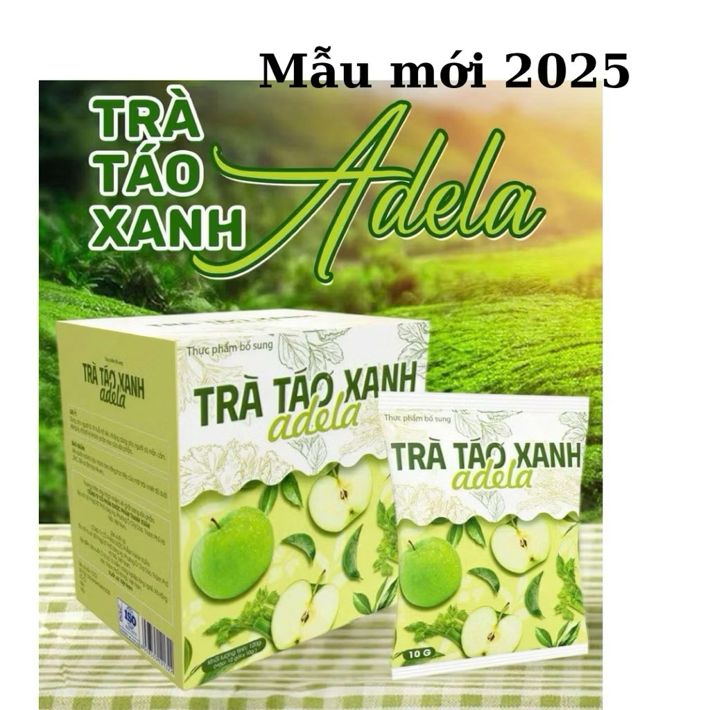 [HCM] Trà táo xanh adela - mẫu mới (kelly detox)