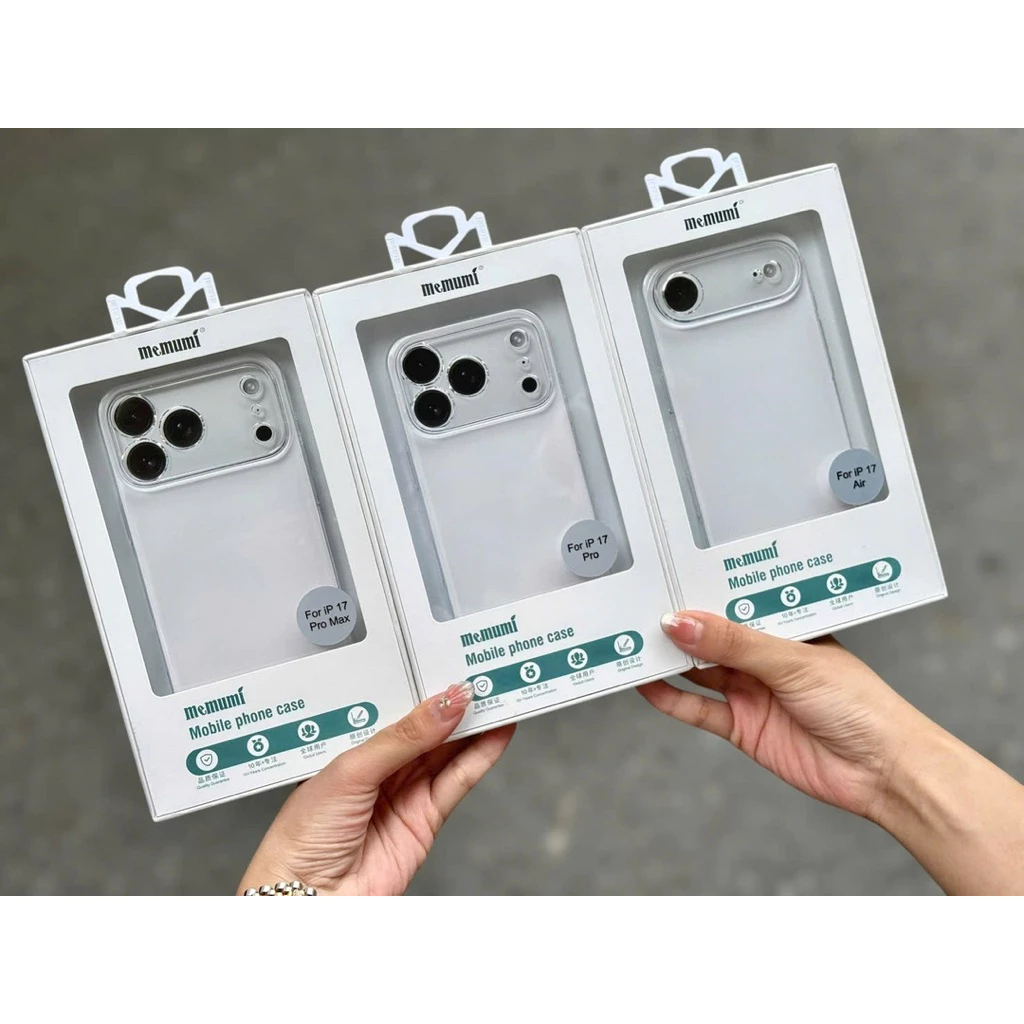 [ Chống Ố ] Ốp Trong Suốt Siêu Mỏng MEMUMI Tích Hợp Sạc Từ Tính cho iP 17/16/15 Series