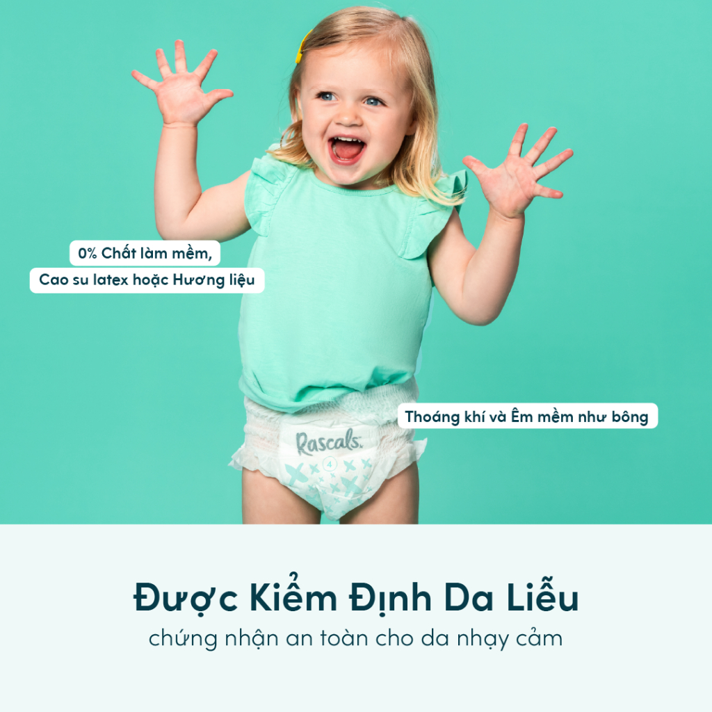 Bịch 2 miếng trải nghiệm bỉm tã cao cấp New Zealand Rascal Friends
