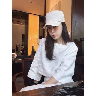 𝗡𝗶𝗻 𝗦𝗲𝘁 𝗟𝗶𝗻𝗲𝗻 - |LY LINEN| - Set linen ống tay loe + chân váy