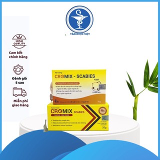[Combo] 1 KEM BÔI GHẺ NGỨA CROMIX+1 Xà bông tắm gội Cromix Lice 75g . Chăm sóc da ghẻ, kí sinh trùng.