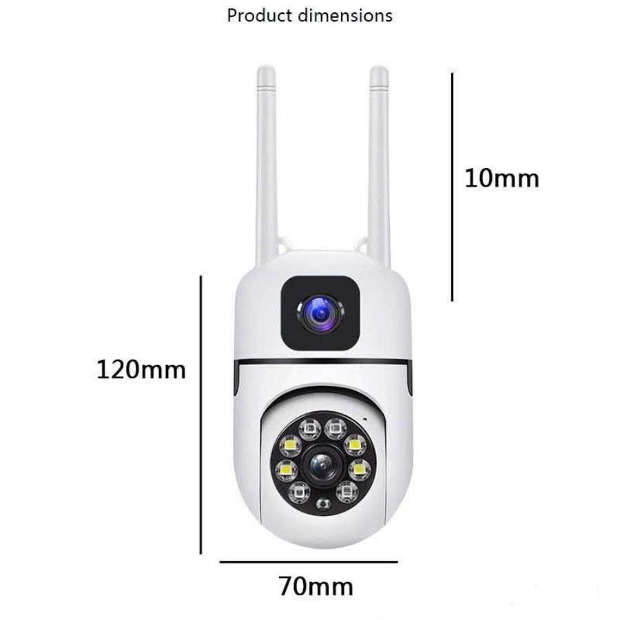 Camera Wifi Ngoài Trời 360 Độ Ống Kính Kép V360 Pro Full HD, Hồng Ngoại Ban Đêm, Đàm Thoại 2 Chiều, Báo Động Chống Trộm