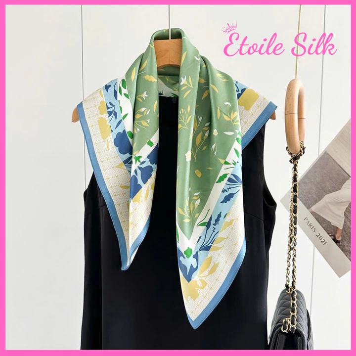 Khăn Lụa Vuông Quàng Cổ 70x70cm, 90x90cm Cao Cấp, Khăn Lụa Bandana, Khăn Lụa Hàn Quốc, khăn Turban, Khăn Lụa Nữ