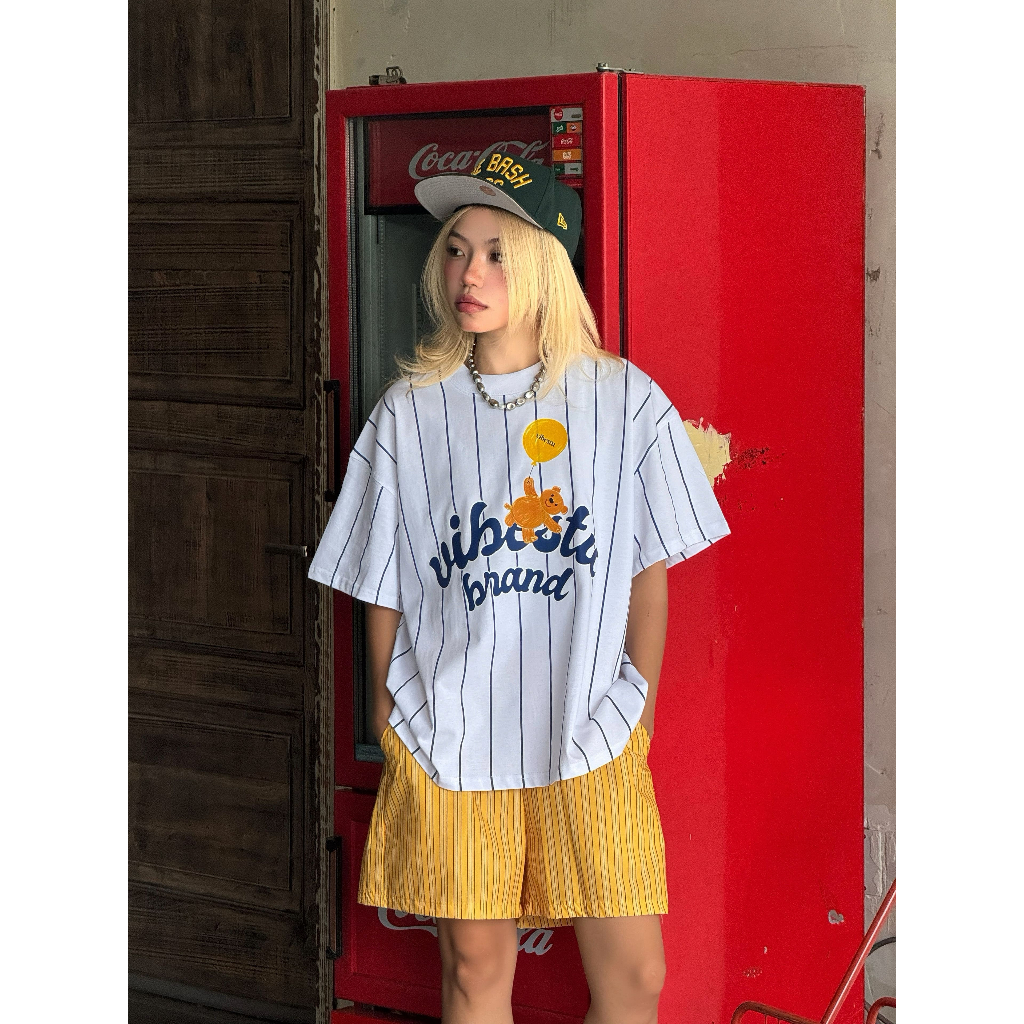 Áo Thun Sọc Local Brand VIBESTU " Gấu Vibestu" Form Big Boxy Unisex 250gsm Cotton