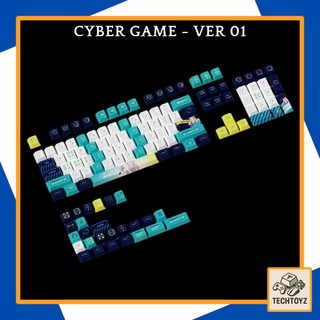 Bộ Keycaps Cyber Game - PBT DyeSub - Cherry Profile
