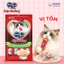 Combo 4 súp thưởng dạng thanh cho mèo Silver Spoon 56g ( 4 thanh 14g) - 6 Vị Thơm Ngon - 100% thịt cá thật hảo hạng