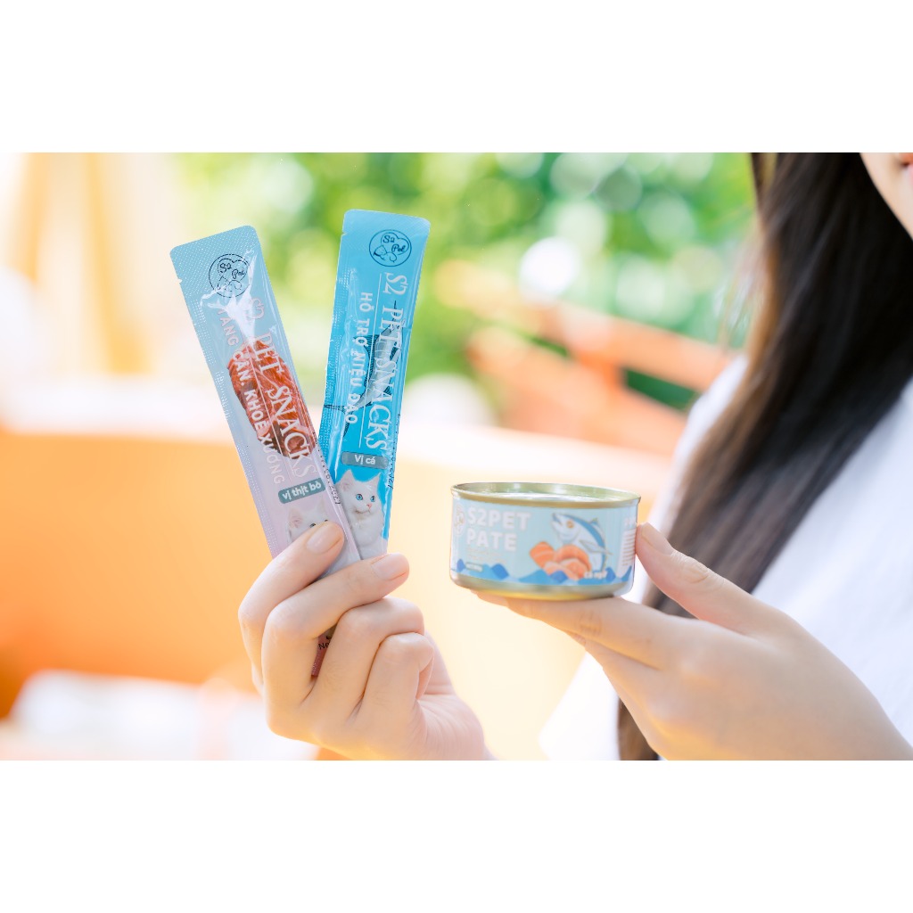 [Combo 50] Súp Thưởng Cho Mèo S2PET 15g Thịt Tươi Nguyên Chất, Bổ Sung Vitamin, Không Chất Bảo Quản