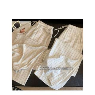 𝗥𝗼𝘀𝗲 𝗟𝗶𝗻𝗲𝗻 𝗣𝗮𝗻𝘁𝘀 - |LY LINEN| - Quần linen sọc ống xuông