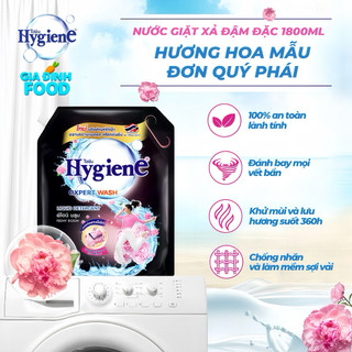 Hygiene nước xả vải, hygiene nước giặt Thái Lan, Xả Quần Áo 2in1  Dùng Cho Giặt Tay Và Giặt Máy Hai Cửa, Túi 3L
