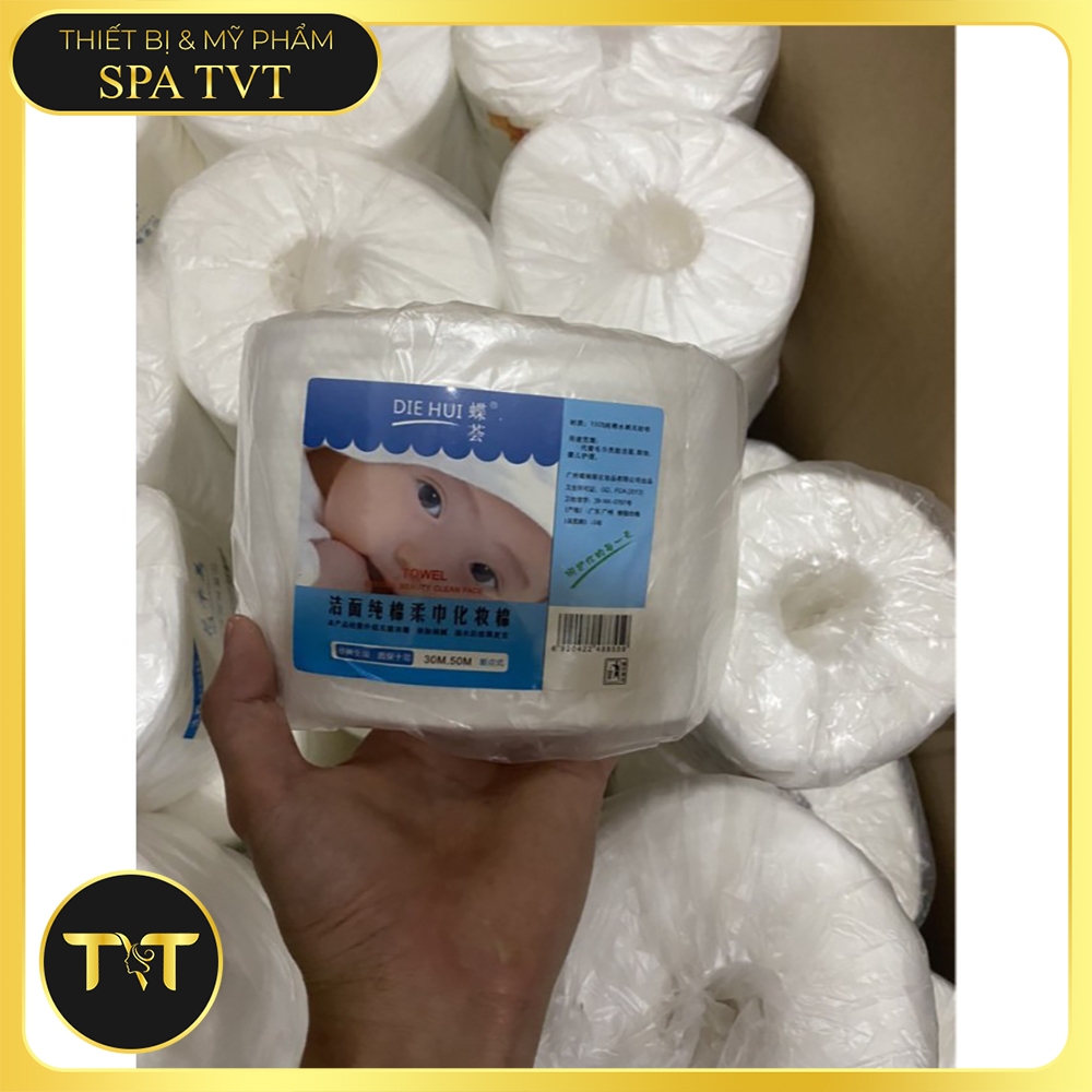 Giấy Cuộn Spa 220g & 320g, Khăn Lau Mặt Vải Không Dệt Dùng Một Lần, Hỗ Trợ Làm Sạch Da