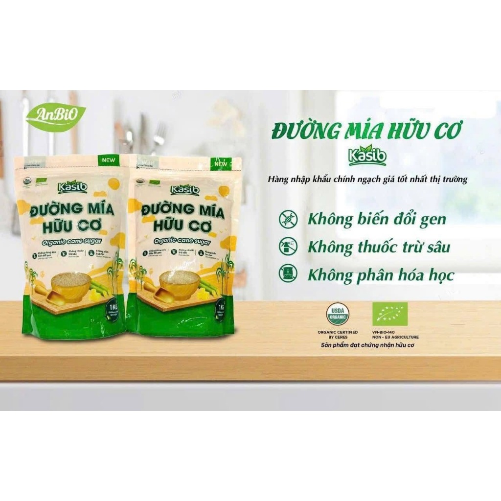 Đường Mía Hữu Cơ Kasib/ C'lavie Organic Cane Sugar