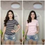 ​Áo thun kẻ ngang Borip mềm mịn, ôm dáng tôn body