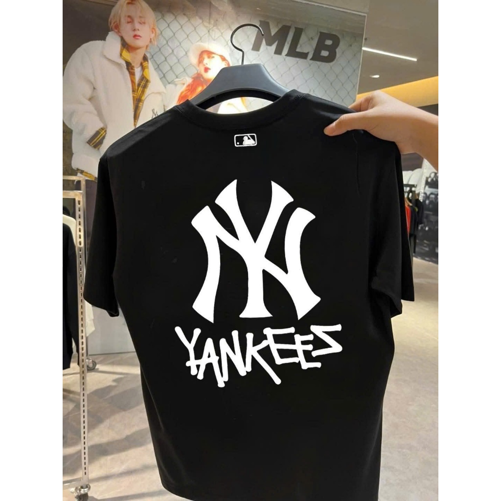 Áo phông  MLB  nam nữ cao cấp, 100% cotton co giãn 2 chiều ,-  full size nam nữ - ny zikzak