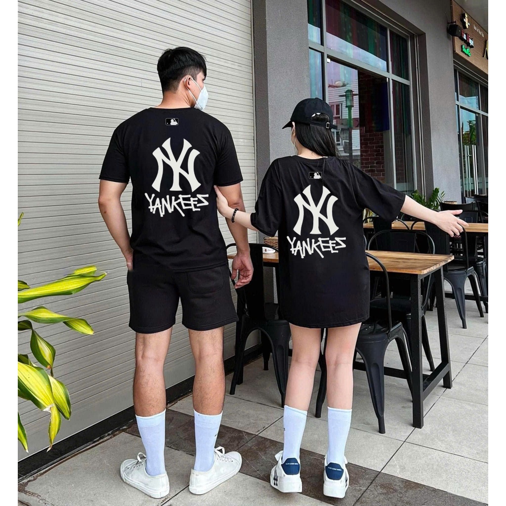 Áo phông  MLB  nam nữ cao cấp, 100% cotton co giãn 2 chiều ,-  full size nam nữ - ny zikzak