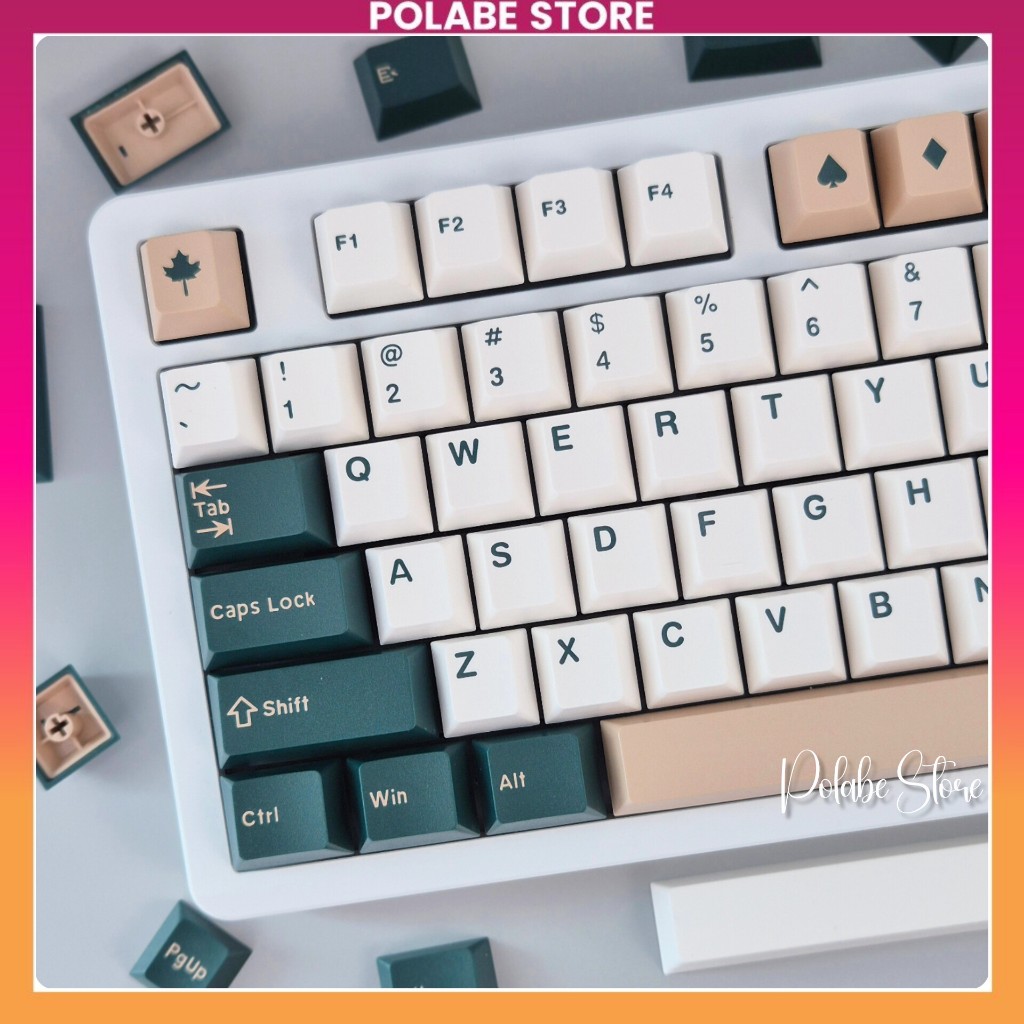 Keycap British Racing Cherry profile bàn phím cơ Keycap CMK British ...