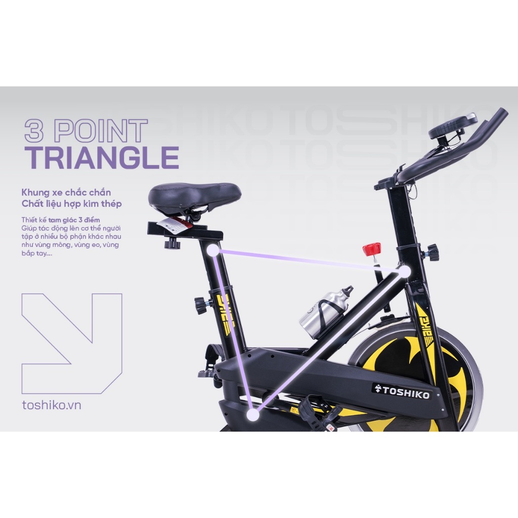 Xe đạp tập thể dục thể thao tại nhà TOSHIKO X9 cao cấp hàng chính hãng bảo hành 3 năm | BigBuy360 - bigbuy360.vn