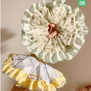 Scrunchies cột tóc nữ phối vải nhiều màu sắc dễ thương cỡ to cho bạn gái