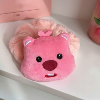 Scrunchies cột tóc lông mềm mịn Loopy pink dễ thương