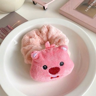 Scrunchies cột tóc lông mềm mịn Loopy pink dễ thương