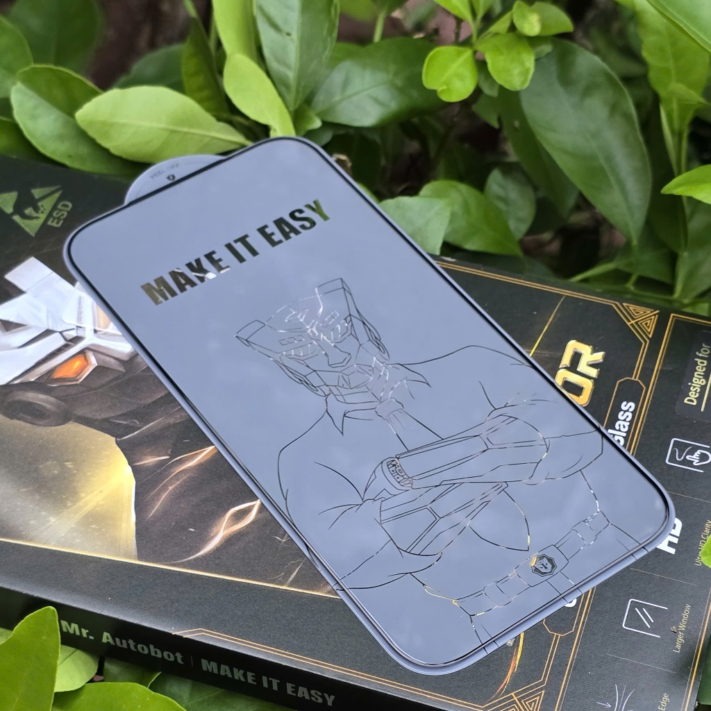 Kính cường lực Autobot HD clear trong suốt full viền cho IPhone 17Promax 17Pro 17Air 17 16 15 14 13