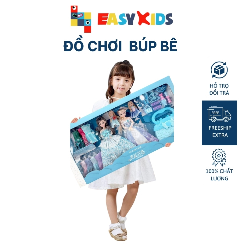 Đồ Chơi Búp Bê Elsa Công Chúa Cho Bé Gái Hộp Có Nhiều Phụ Kiện Đi Kèm