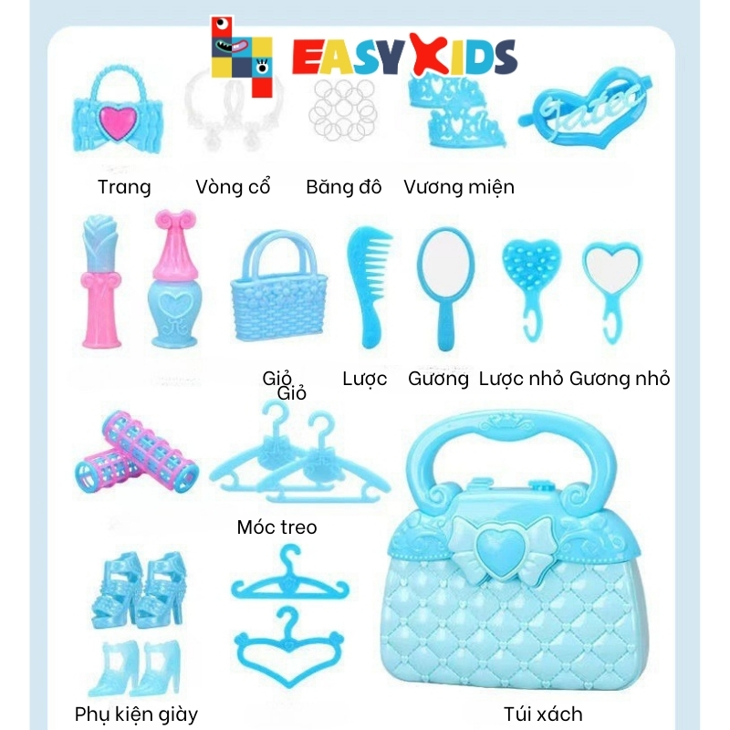 Đồ Chơi Búp Bê Elsa Công Chúa Cho Bé Gái Hộp Có Nhiều Phụ Kiện Đi Kèm
