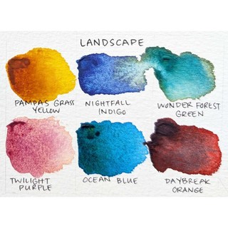 HOLBEIN - Bộ 6 / 24 Màu Nước Tách Lớp Granulating Artists Watercolor 5ml ♥ HWC Màu Họa Sĩ Hiệu Ứng Đặc Biệt Mới