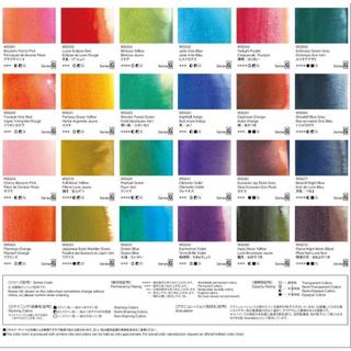 HOLBEIN - Bộ 6 / 24 Màu Nước Tách Lớp Granulating Artists Watercolor 5ml ♥ HWC Màu Họa Sĩ Hiệu Ứng Đặc Biệt Mới