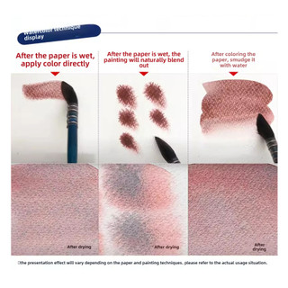 HOLBEIN - Bộ 6 / 24 Màu Nước Tách Lớp Granulating Artists Watercolor 5ml ♥ HWC Màu Họa Sĩ Hiệu Ứng Đặc Biệt Mới