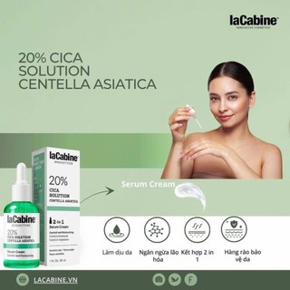 [Hàng công ty] Tinh Chất Làm Dịu, Giảm Đỏ Da LaCabine 20% Cica Solution Serum Cream