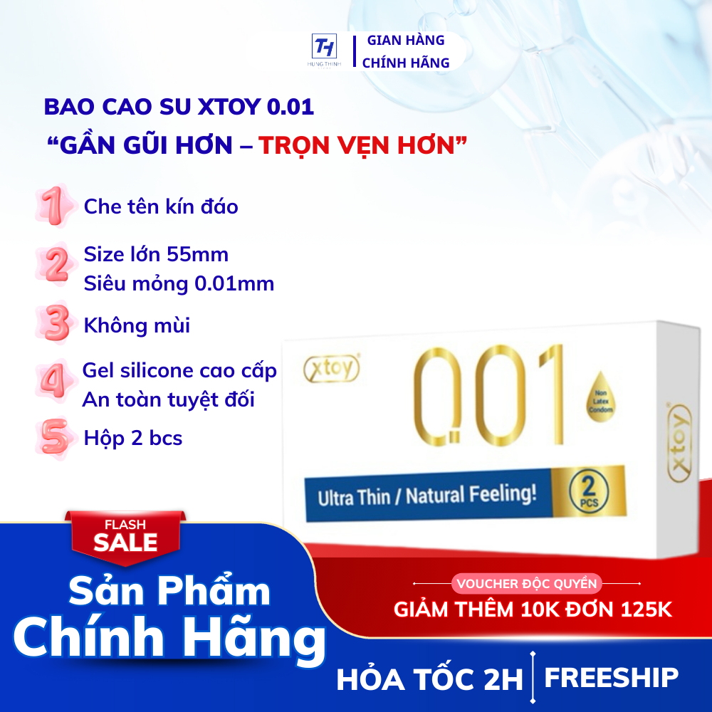 Bao cao su cao cấp Non-Latex XTOY 001, siêu mỏng chuẩn 0.01mm, mỏng ...