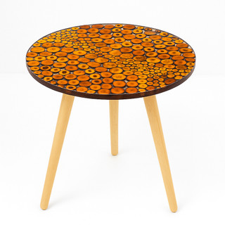(BCF7) Bàn Cafe Lộc Mộc Epoxy Resin - Cánh Bướm - Bàn phòng khách, decor homestay cafe ngoài trời