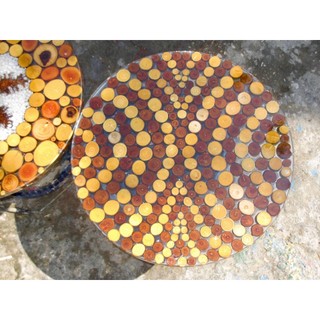(BCF7) Bàn Cafe Lộc Mộc Epoxy Resin - Cánh Bướm - Bàn phòng khách, decor homestay cafe ngoài trời