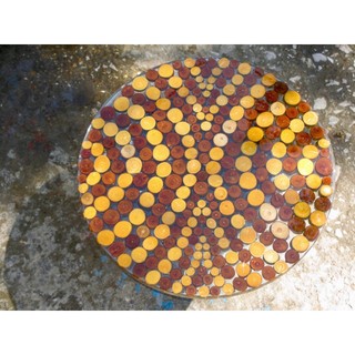 (BCF7) Bàn Cafe Lộc Mộc Epoxy Resin - Cánh Bướm - Bàn phòng khách, decor homestay cafe ngoài trời