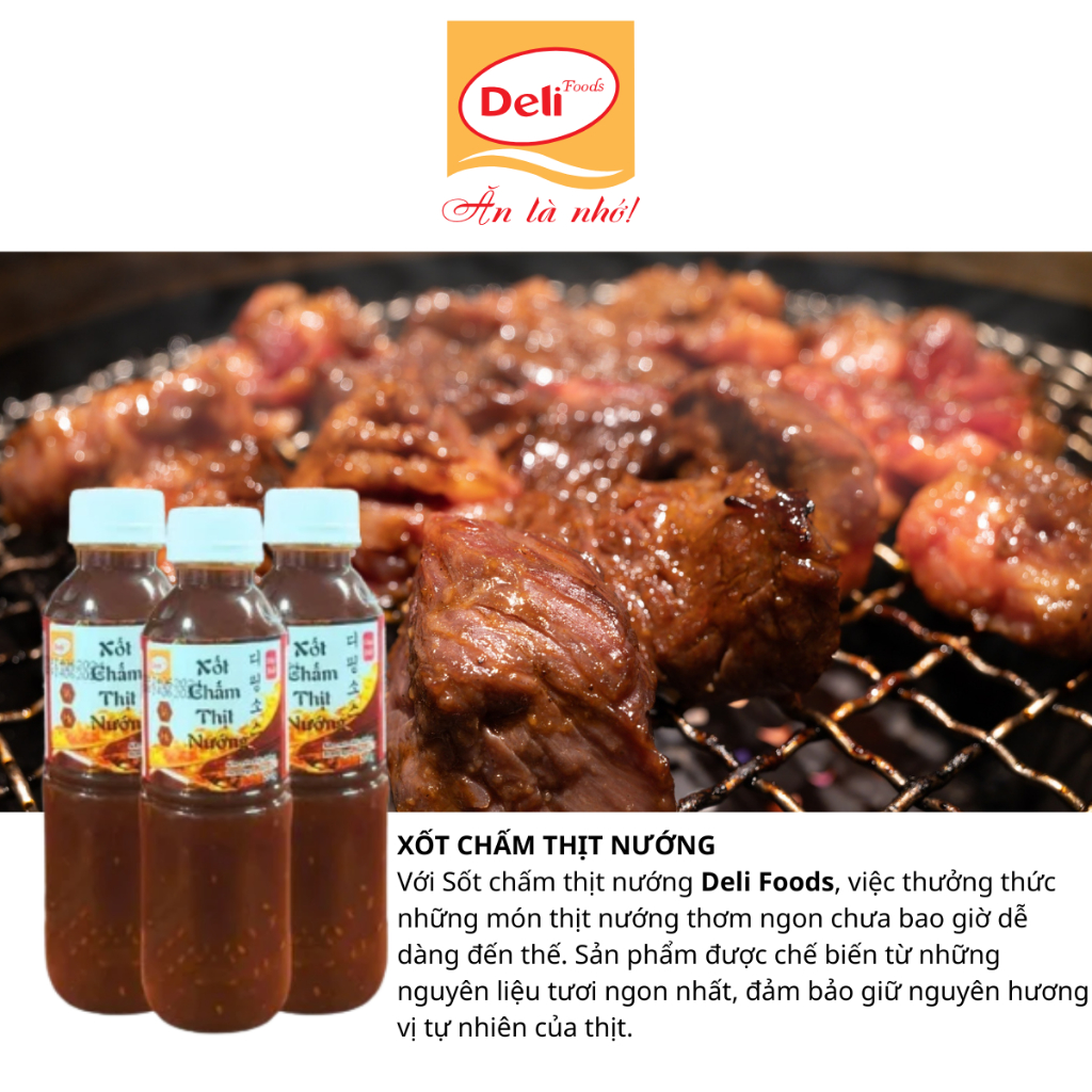 Xốt Me Chấm Thịt Nướng 115g – Nước Chấm BBQ Hàn Quốc Deli Foods Chuẩn Vị