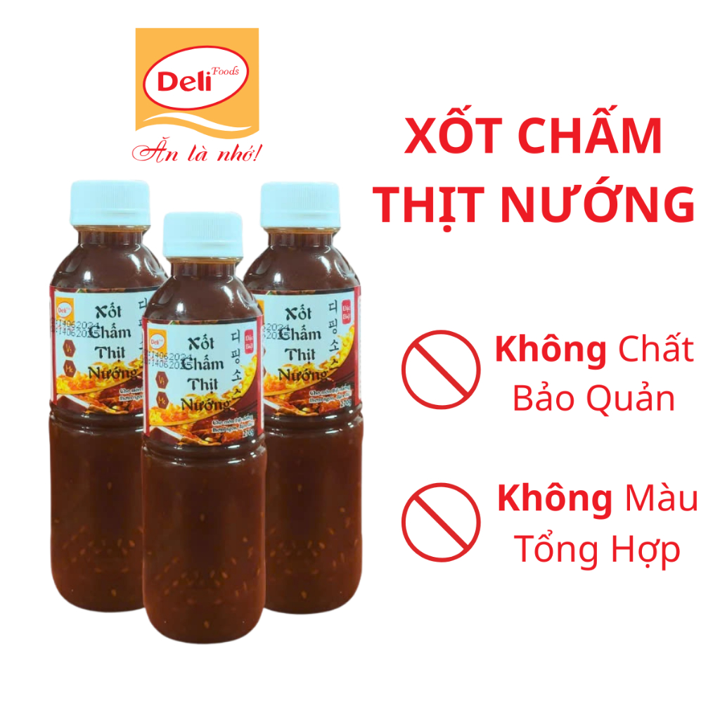 Xốt Me Chấm Thịt Nướng 115g – Nước Chấm BBQ Hàn Quốc Deli Foods Chuẩn Vị