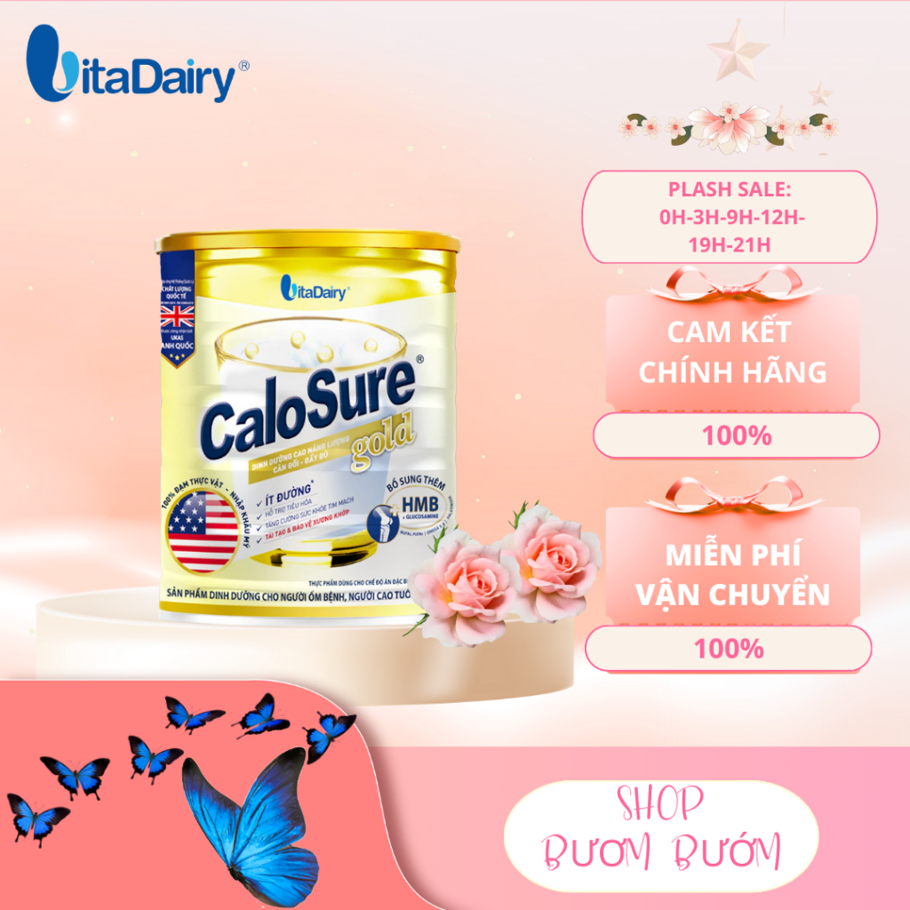 Sữa bột Calosure gold ít đường 900g | Shopee Việt Nam