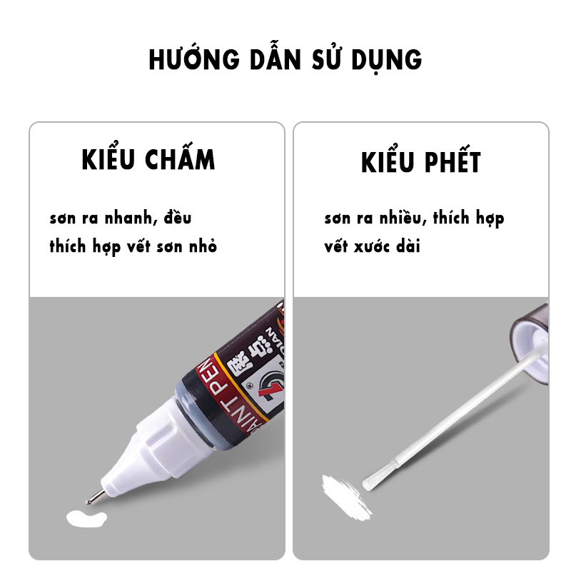 Bút xóa vết xước xe hơi nhiều màu tự chọn, bút dặm vá vết sơn, xước xe ô tô, NT27