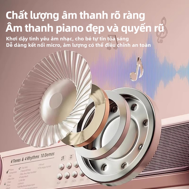 Đàn piano đồ chơi trẻ em điện tử kèm microAYYKX, organ mini nhiều phím, nhạc cụ giáo dục cho bé