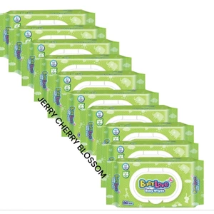 combo 10 khăn ướt trẻ em Fresss Baby care Unicharm 80 tờ/gói, caryn 70tờ