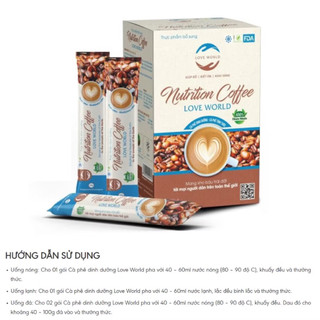 NUTRITION COFFEE LOVE WORLD GIÚP KIỂM SOÁT CÂN NẶNG – 15 GÓI/HỘP
